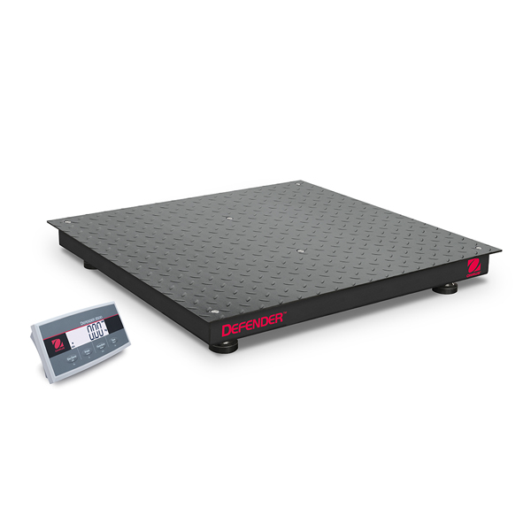 Ohaus DF 2500 i-DF25P1500F1S 1500kg x 500g 800mm x 800mm Painted Pallet/Floor Scale + Indicator Combo