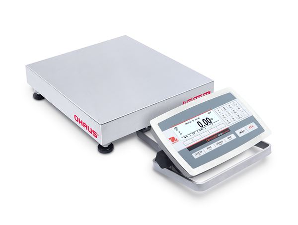 Ohaus Defender 5000 D52XW15WQDR5 6kg x 2g/15kg x 5g 305mm x 305mm Front Mount Dual Range Washdown Bench Scale