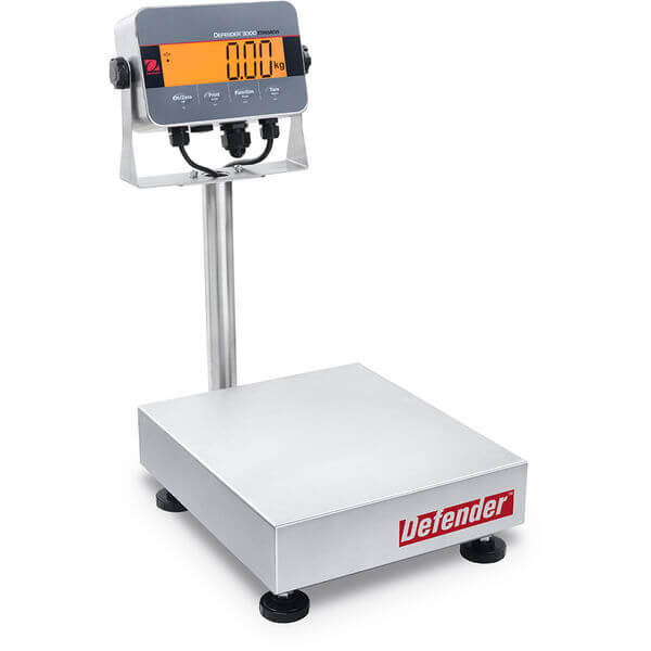 Ohaus Defender 3000 Washdown i-D33XW30C1R6 30kg x 5g/10g Platform Scale