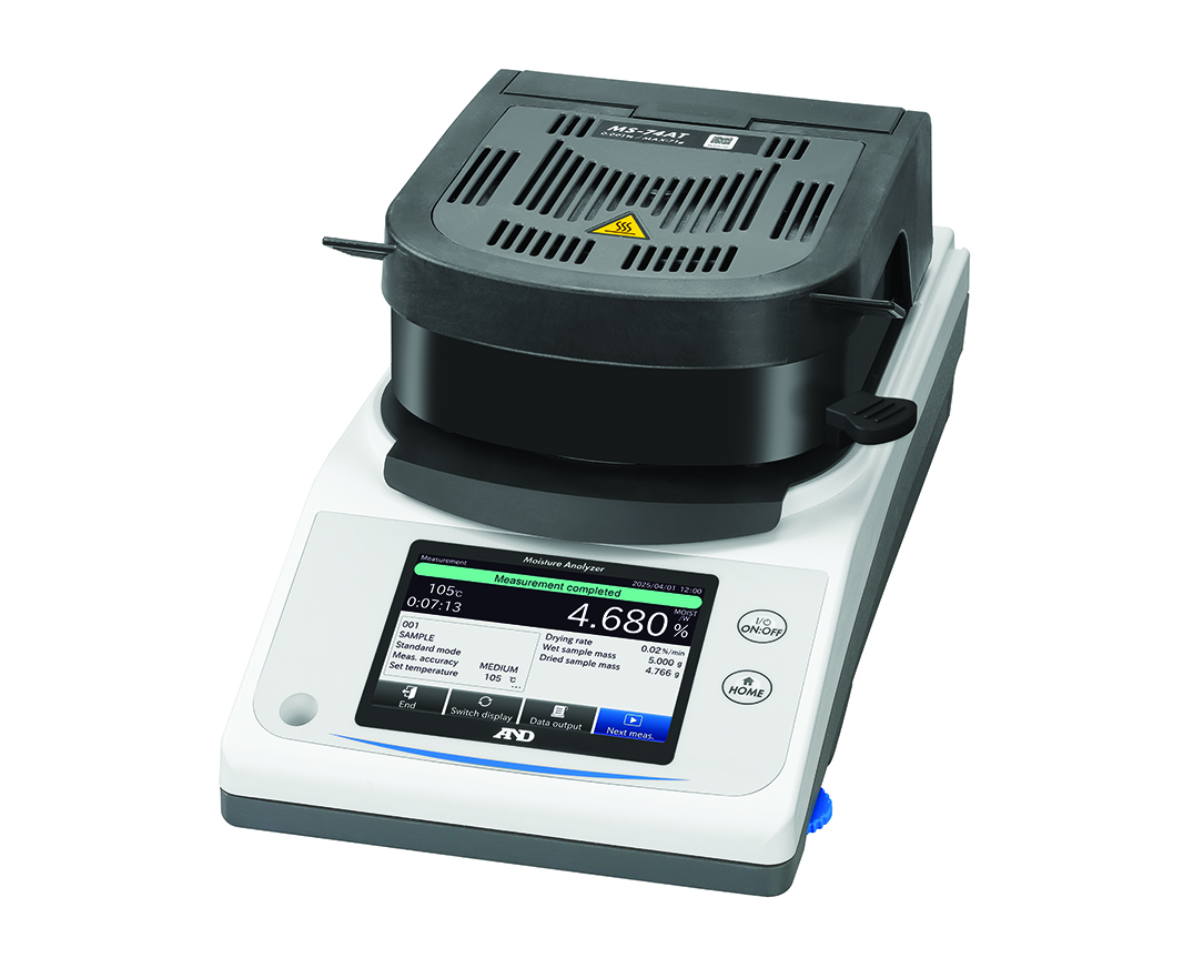 A&D MX-53AT 51g x 0.001g/0.01 percent Touchscreen Moisture Analyser