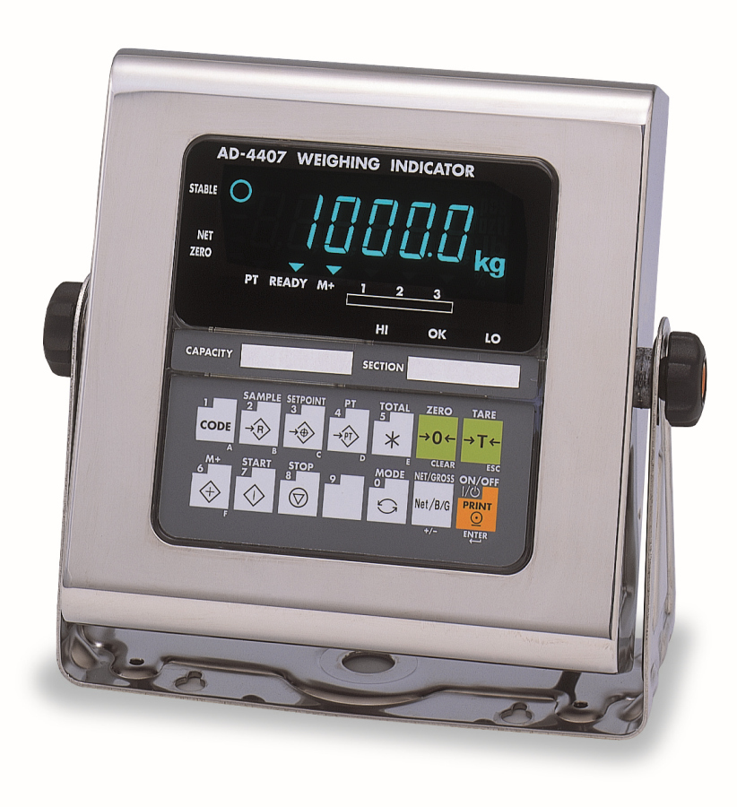 A&D AD-4407 IP65 Weighing Indicator
