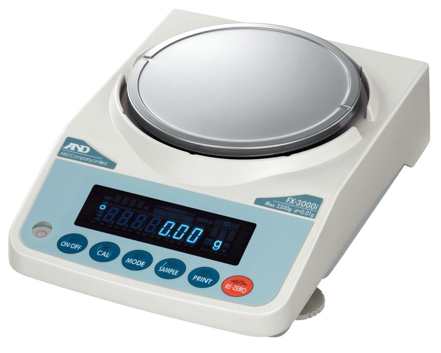 A&D FX-3000iWP 3200g x 0.01g Precision Balance