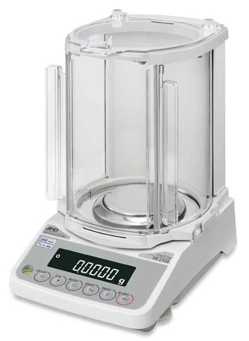 A&D HR-250AZ 252g x 0.1mg Analytical Balance With Internal Calibration