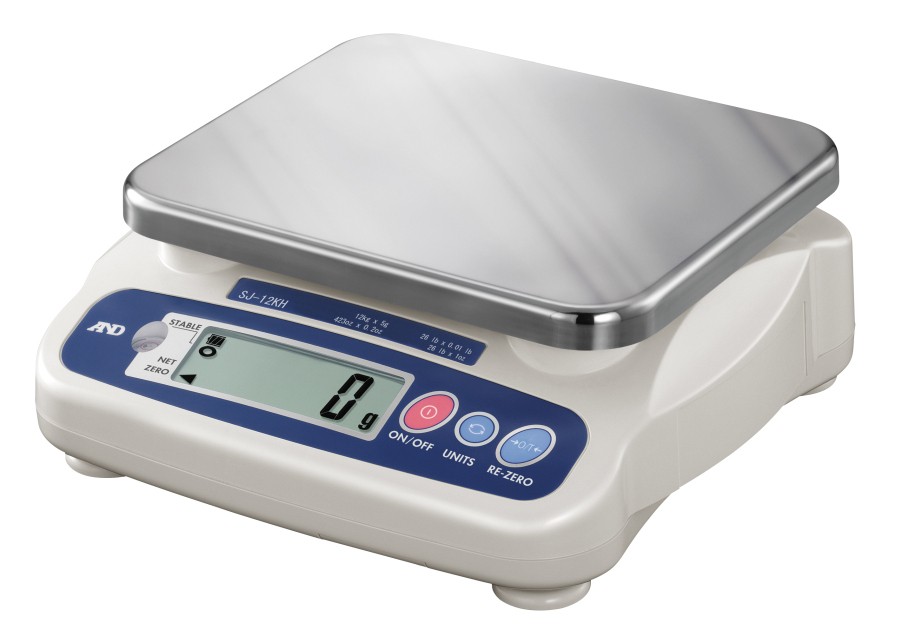 A&D SJ-2000N 2000g x 2g Compact Bench Scale