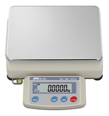 A&D EK-15KL 15kg x 0.1g Industrial Precision Bench Scale